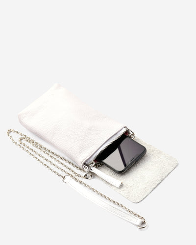 Alex Phone Bag - White Phone Bag Joey James, The Label   