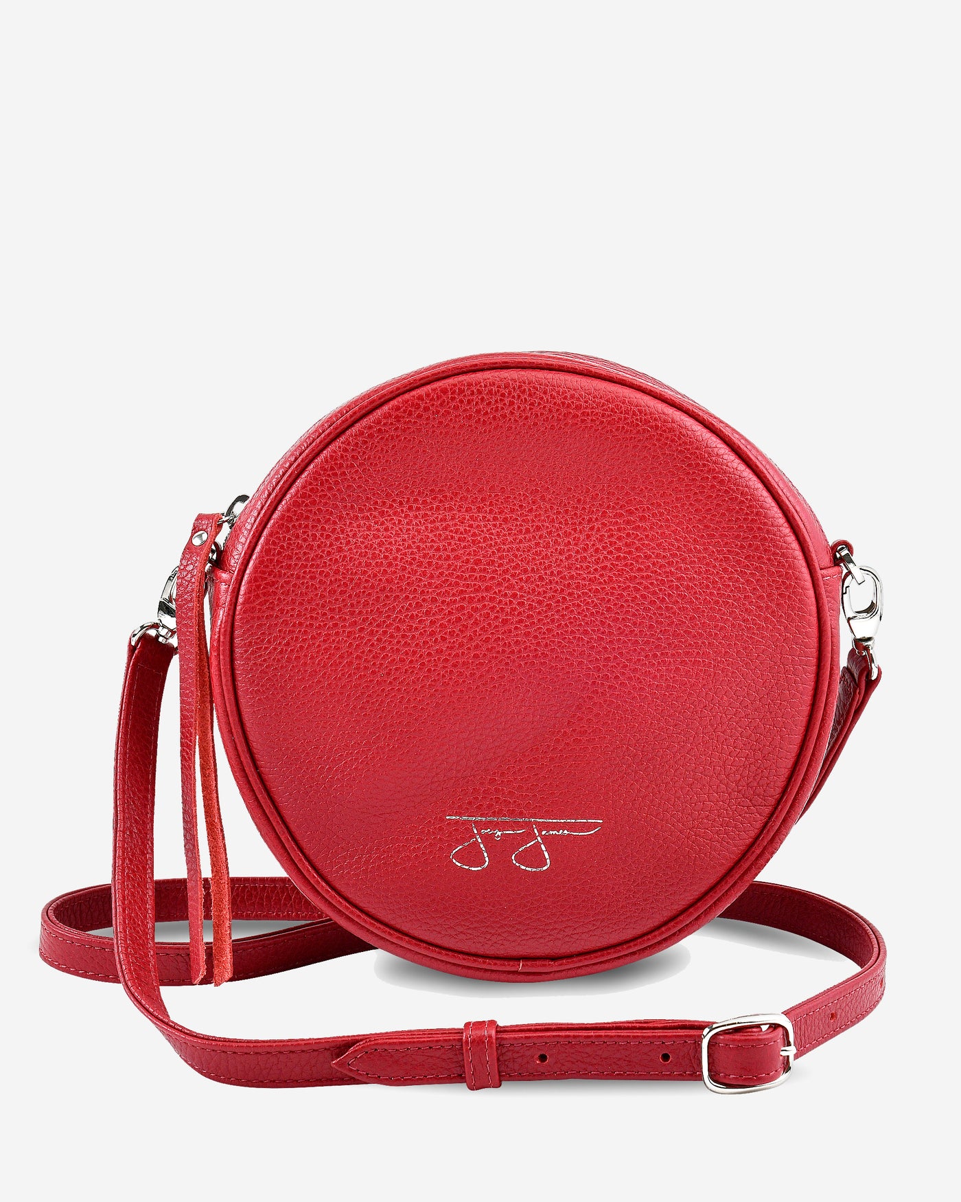 Isabelle Circle Bag - Flame Isabelle Solid Circle Bag Joey James, The Label   