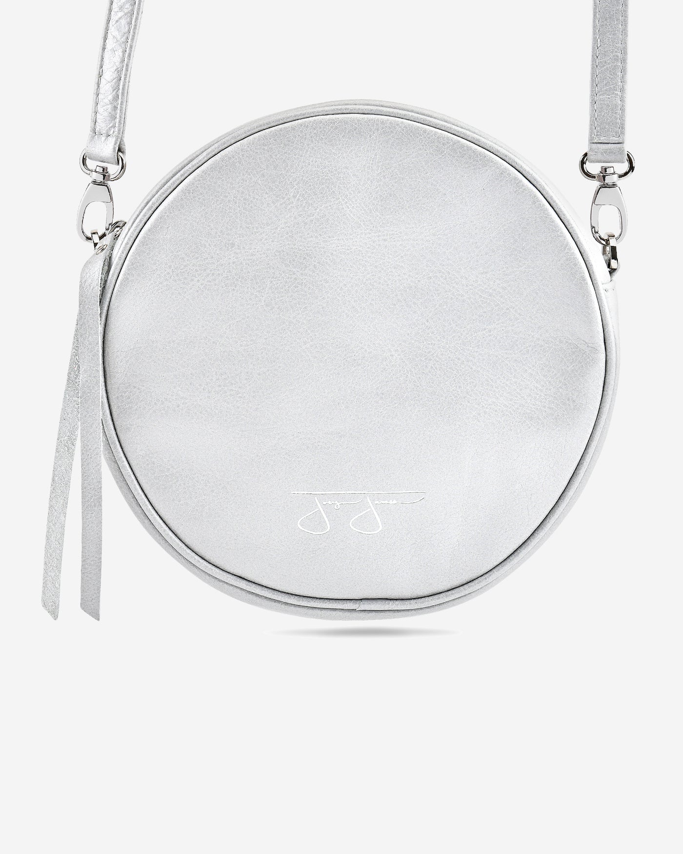 Isabelle Circle Bag - Silver Isabelle Solid Circle Bag Joey James, The Label   