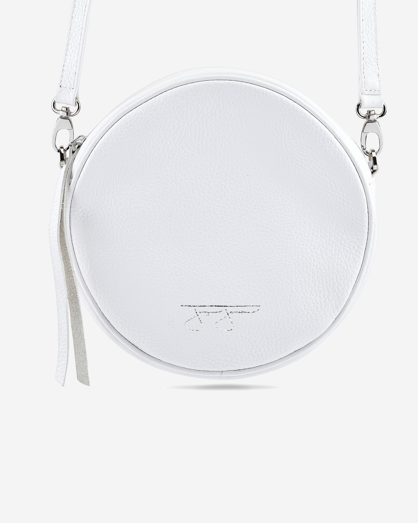 Isabelle Circle Bag - White Isabelle Solid Circle Bag Joey James, The Label   
