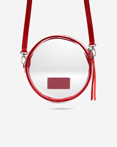 Isabelle Clear Circle Bag - Flame Isabelle Clear Bag Joey James, The Label   