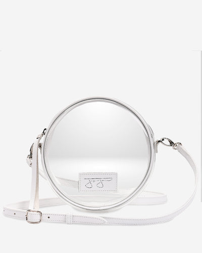 Isabelle Clear Circle Bag - White Isabelle Clear Bag Joey James, The Label   
