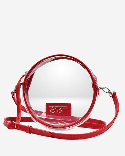 Isabelle Clear Circle Bag - Flame Isabelle Clear Bag Joey James, The Label   