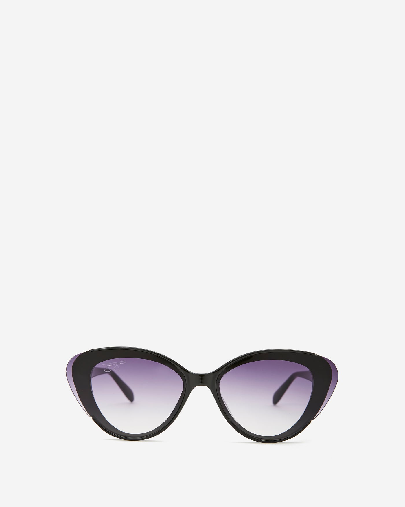 Oversized Cat Eye Sunglasses - Black Frame with Smoke Lens Sunglasses Joey James, The Label   