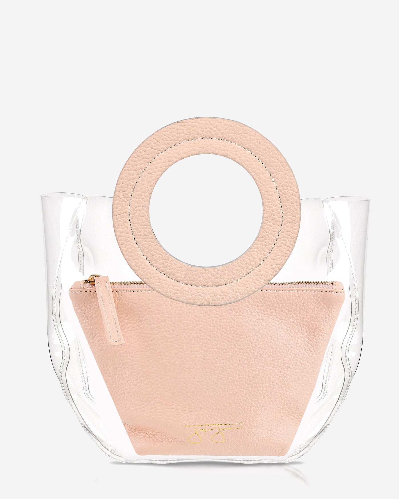 Lacey Bag - Blush Lacey Clear Bag Joey James, The Label   