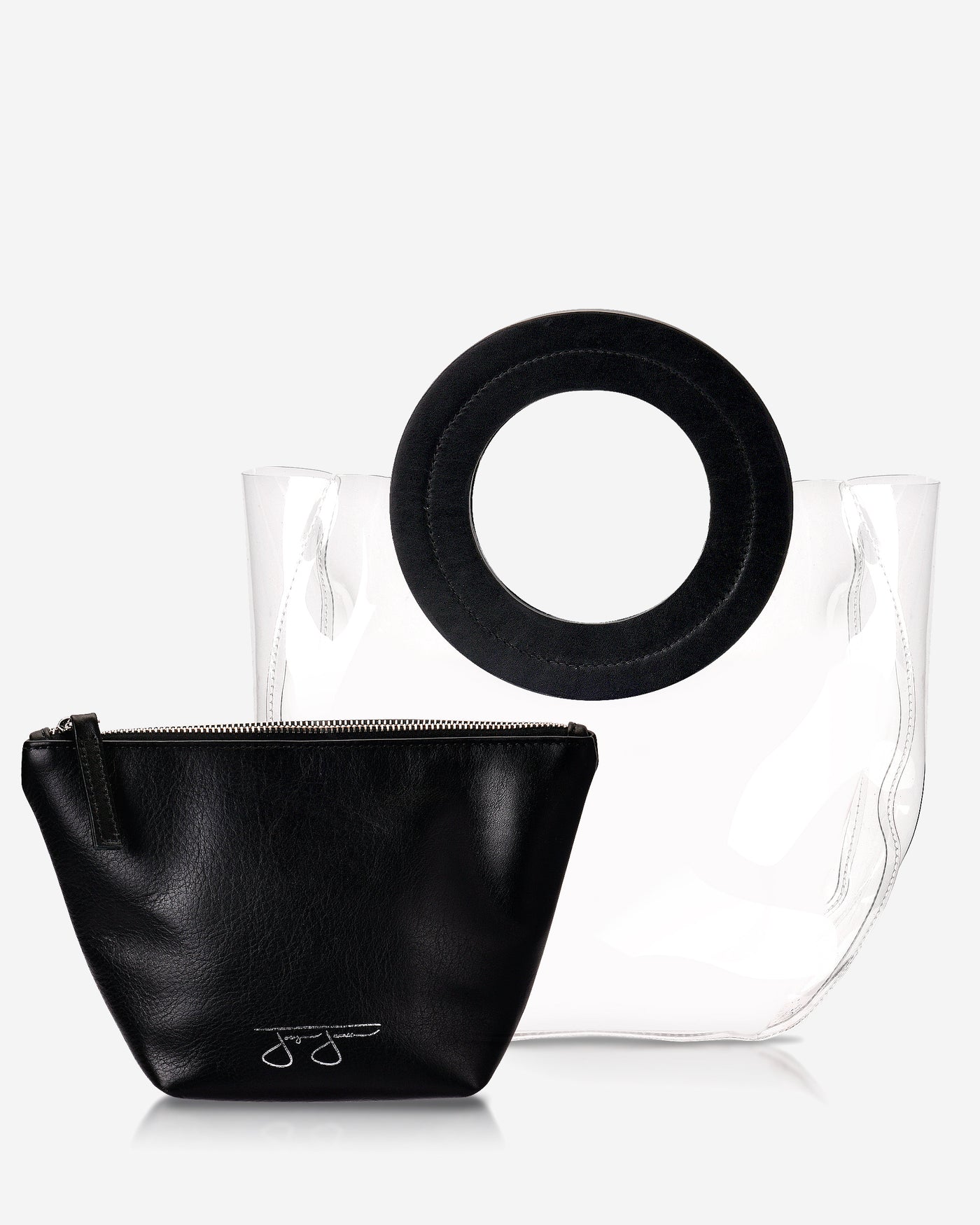 Lacey Bag - Black Lacey Clear Bag Joey James, The Label   
