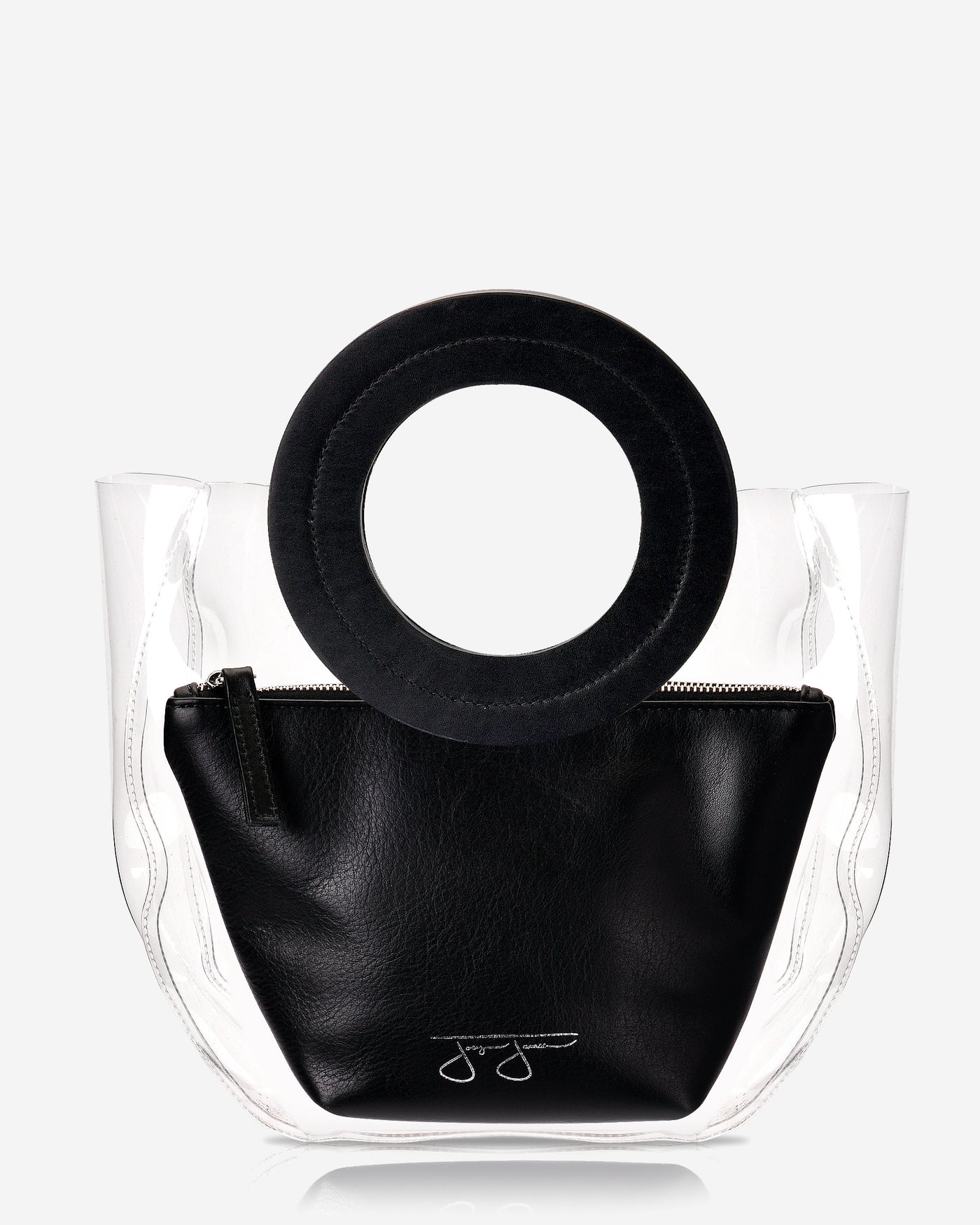 Lacey Bag - Black Lacey Clear Bag Joey James, The Label   