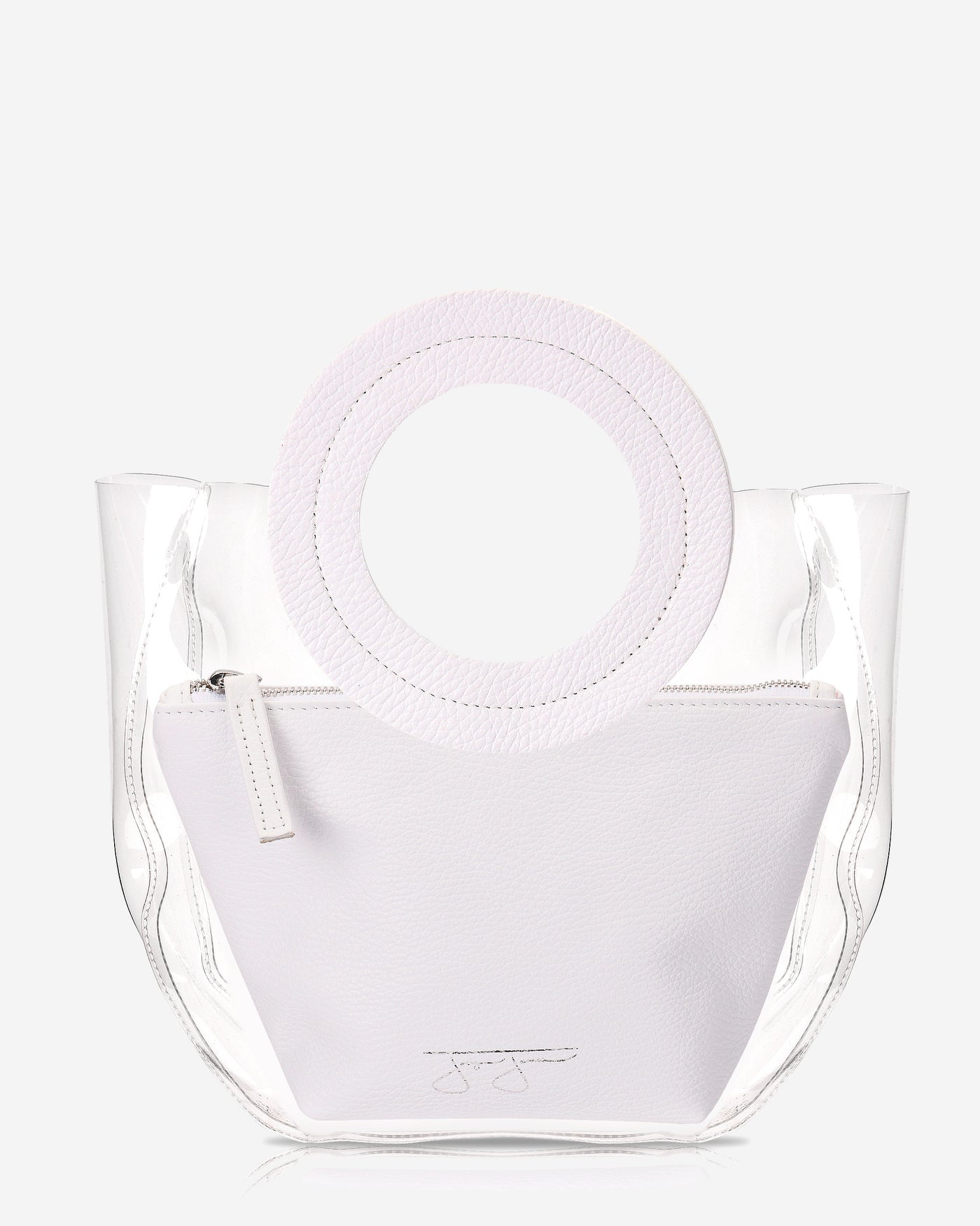 Lacey Bag - White Lacey Clear Bag Joey James, The Label   