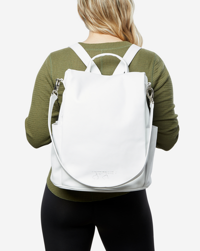 Katie Backpack - White Backpack Joey James, The Label   