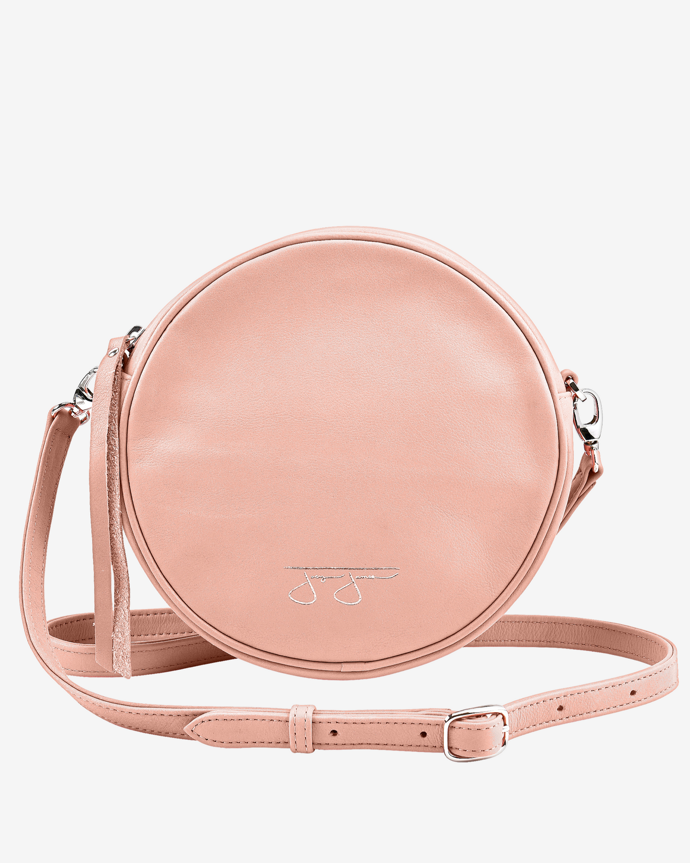 Isabelle Circle Bag - Buffed Pink Isabelle Solid Circle Bag Joey James, The Label   