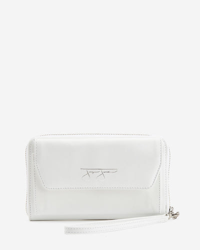 Elyse Wallet - White  Joey James, The Label   