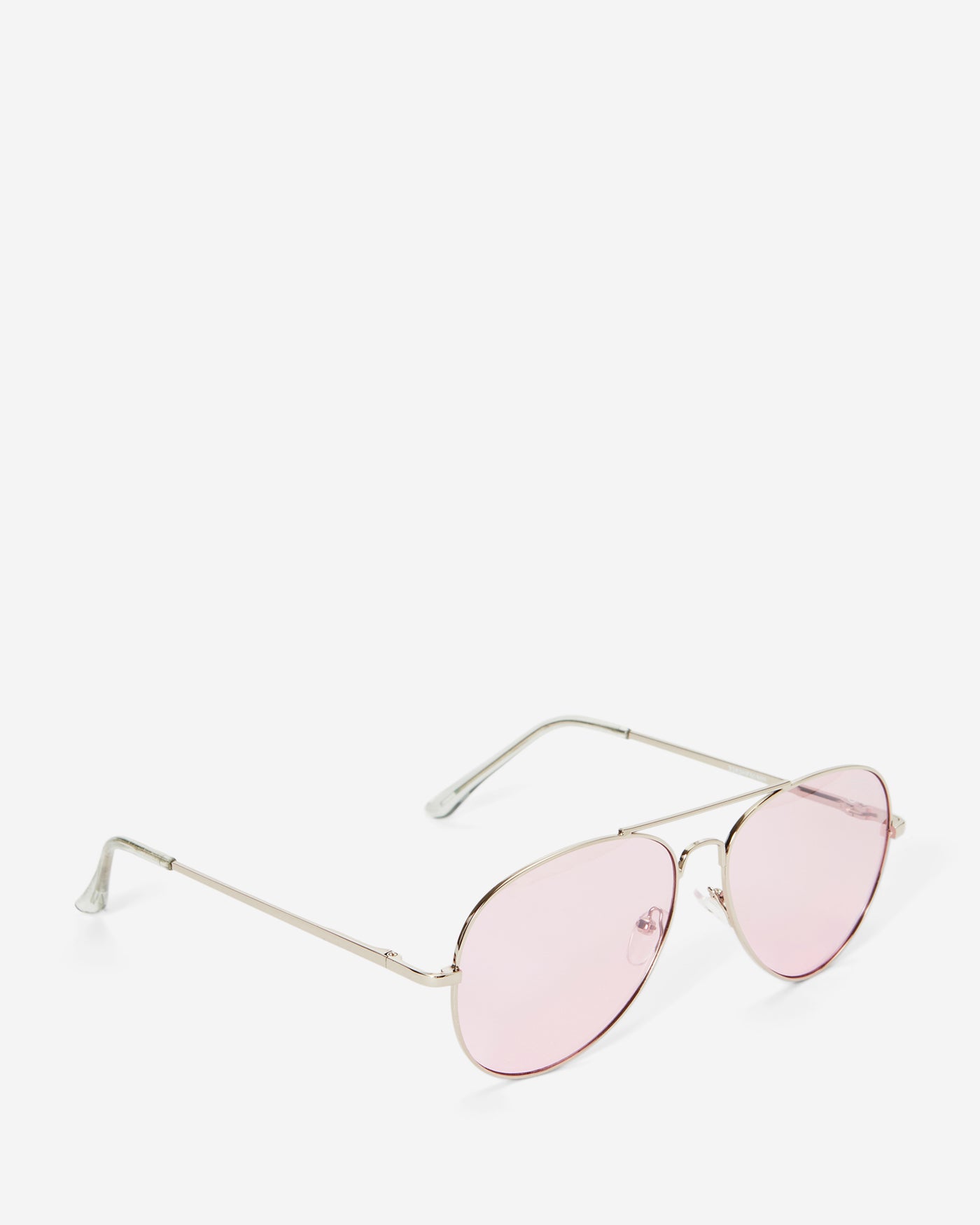Classic Aviator Sunglasses - Light Gold Metal Frame with Pink Lens Sunglasses Joey James, The Label   