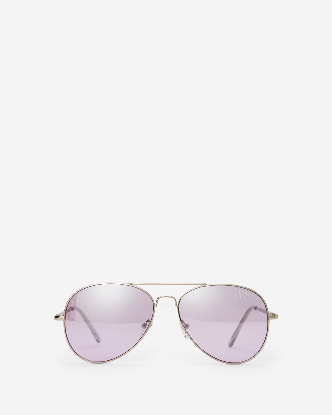 Classic Aviator Sunglasses - Light Gold Metal Frame with Purple Lens Sunglasses Joey James, The Label   