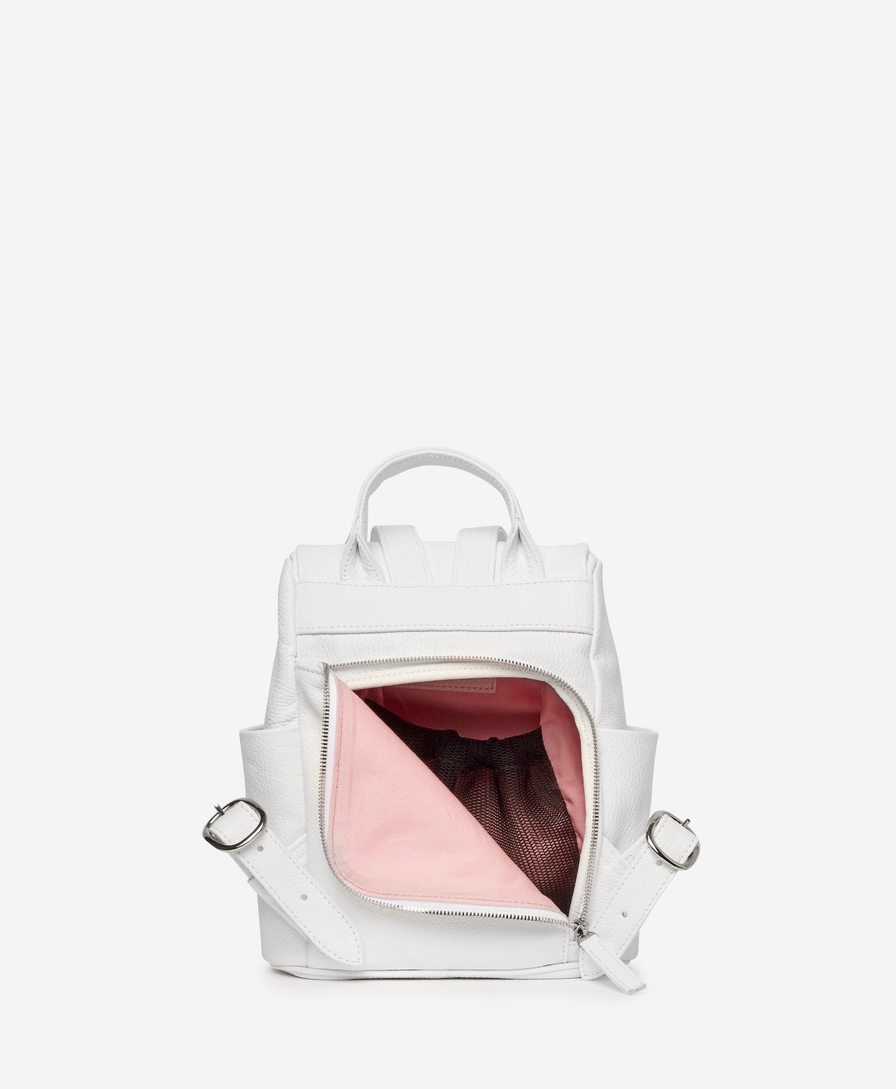 Mila Mini Backpack - White Backpack Joey James, The Label   